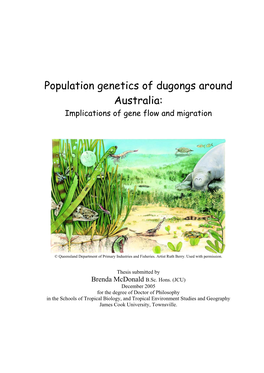 Population Genetics of Dugongs Around Australia: Implications of Gene Flow and Migration