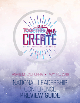 National Leadership Conference Preview Guide