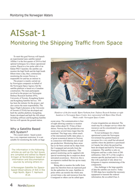 Aissat-1 Monitoring the Shipping Trafﬁc from Space