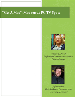 Get a Mac": Mac Vs. PC TV Spots