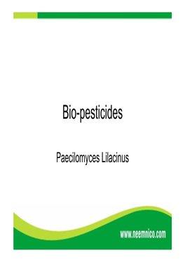 Bio-Pesticides