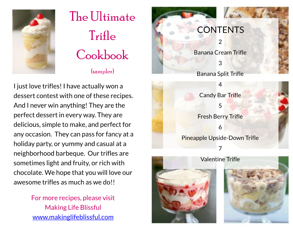 The Ultimate Trifle Cookbook