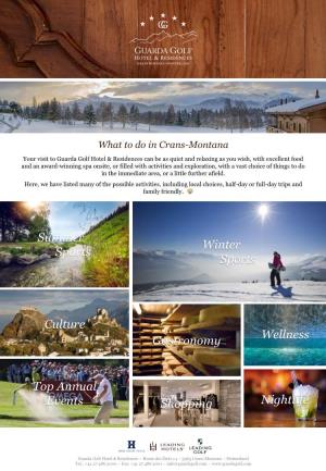 What to Do in Crans-Montana