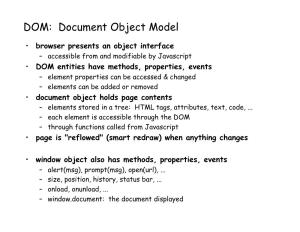 DOM: Document Object Model