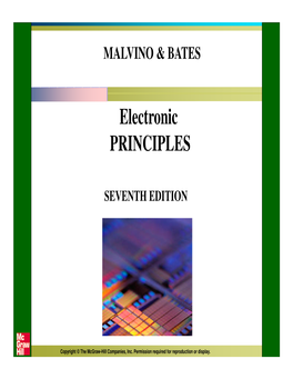 Electronic PRINCIPLES