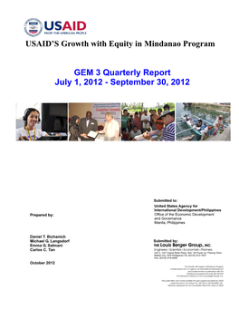 Quarterly Report2012