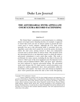 Appellate Court Extra-Record Factfinding