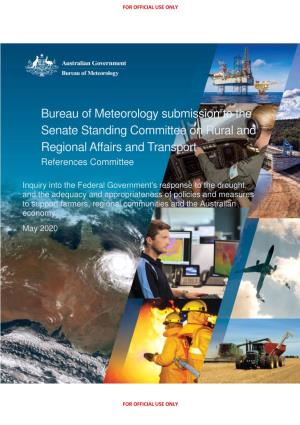 Bureau of Meteorology Submission to the Senate Standing Committee on Rural and Regional Affairs and Transport References Committee