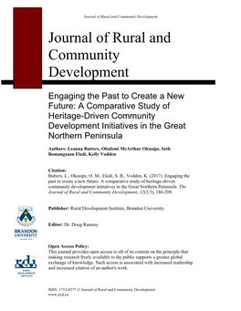 A Comparative Study of Heritage-Driven Community Development Initiatives in the Great Northern Peninsula