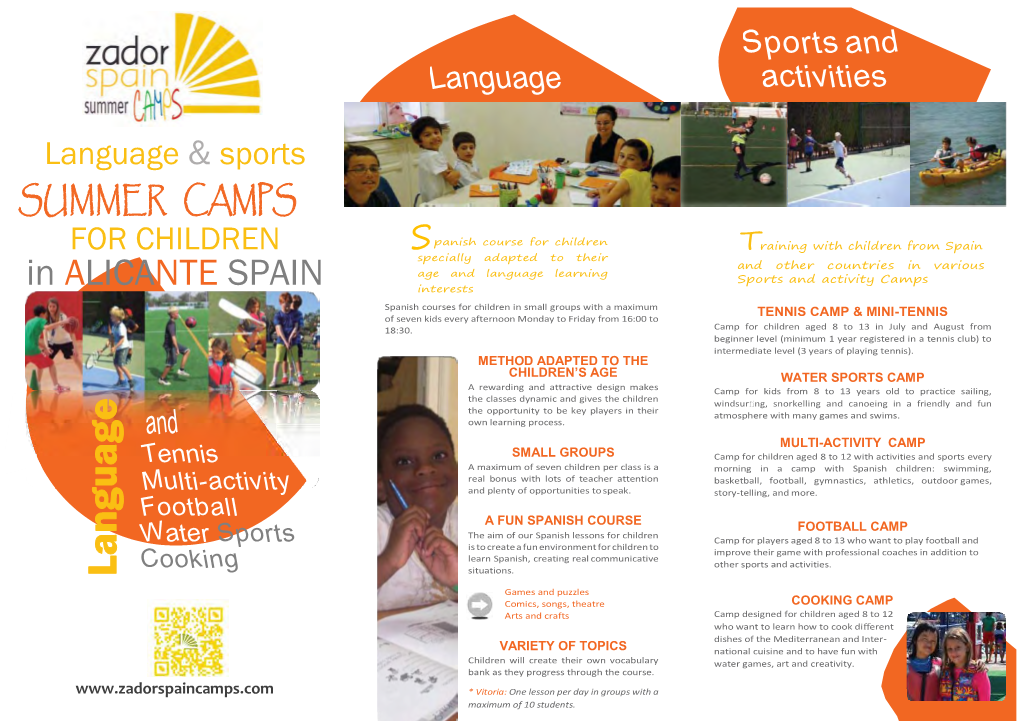 Summer Camps for Children Spain