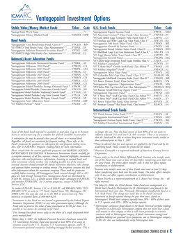 Vantagepoint Investment Options