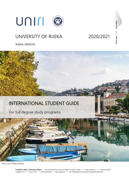 University of Rijeka 2020/2021 International Student Guide