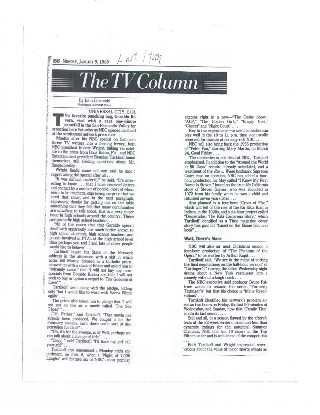Thetv Column
