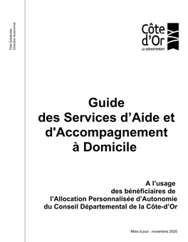 Guide Des Services D'aide À Domicile