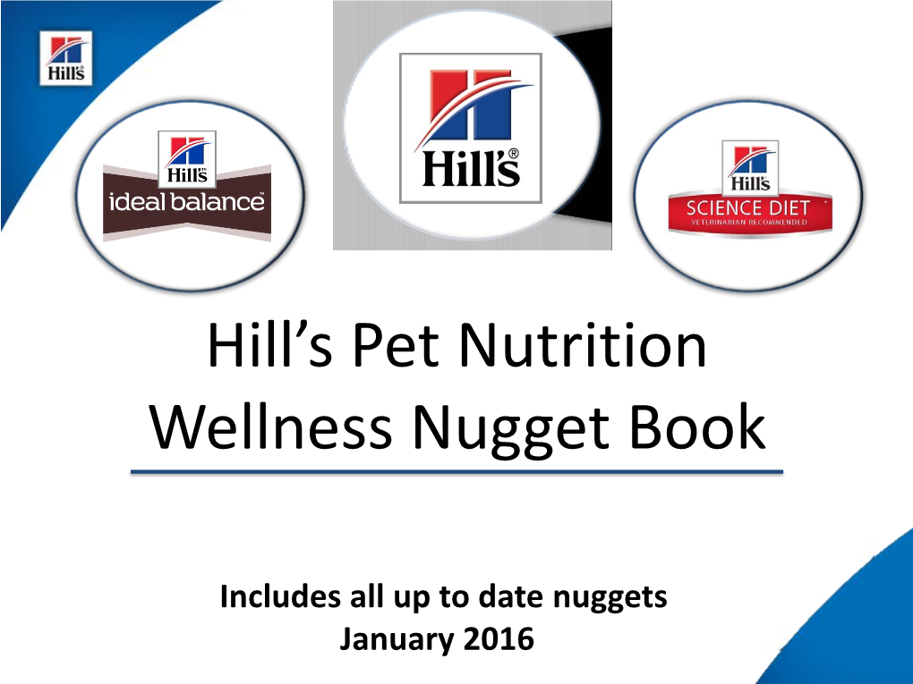 Hill's Pet Nutrition Wellness Nugget Book