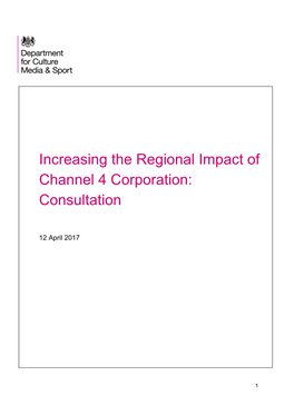 Increasing the Regional Impact of Channel 4 Corporation