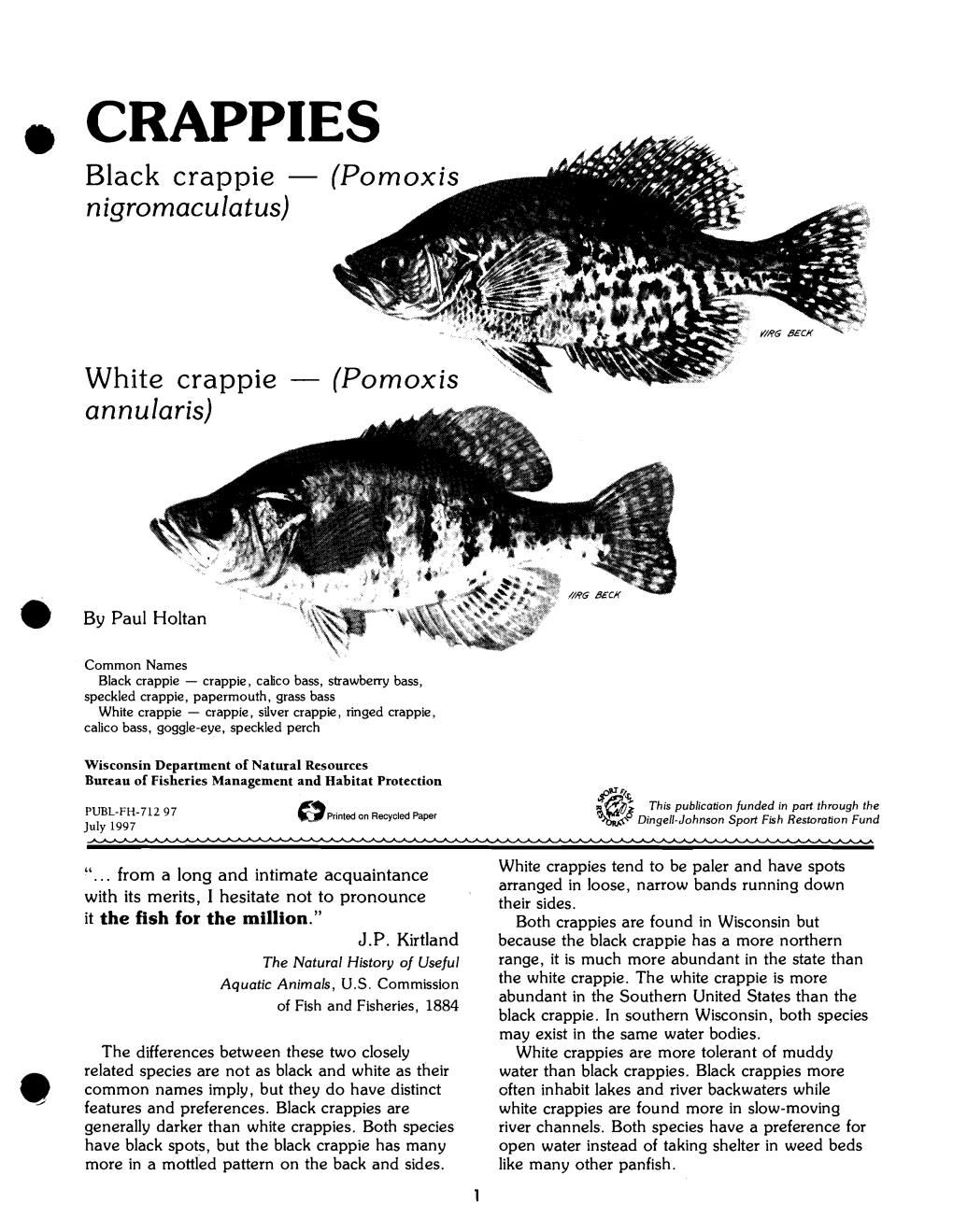 Crappie: Fact Sheet [PDF]