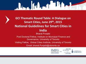 National Guidelines for Smart Cities in India