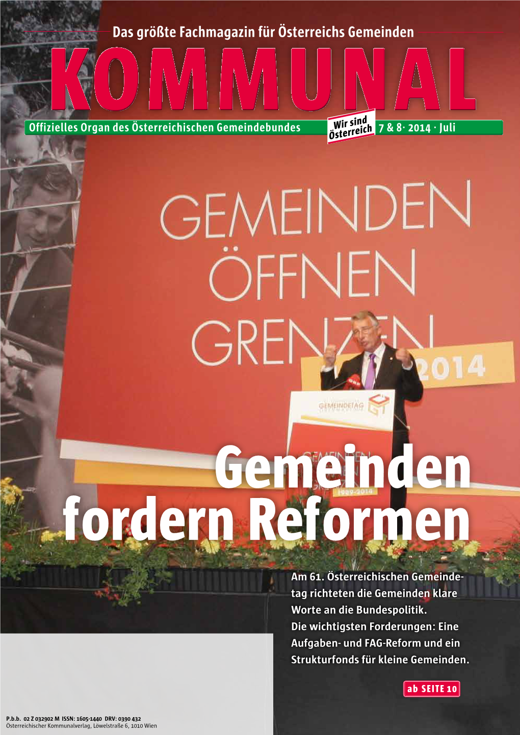 Das Größte Fachmagazin Für Österreichs Gemeinden