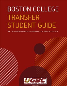Transfer Student Guide by the Undergraduate Government of Boston College