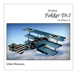 Fokker Dr.I for X-Plane 10