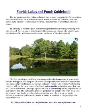 Florida Lakes and Ponds Guidebook