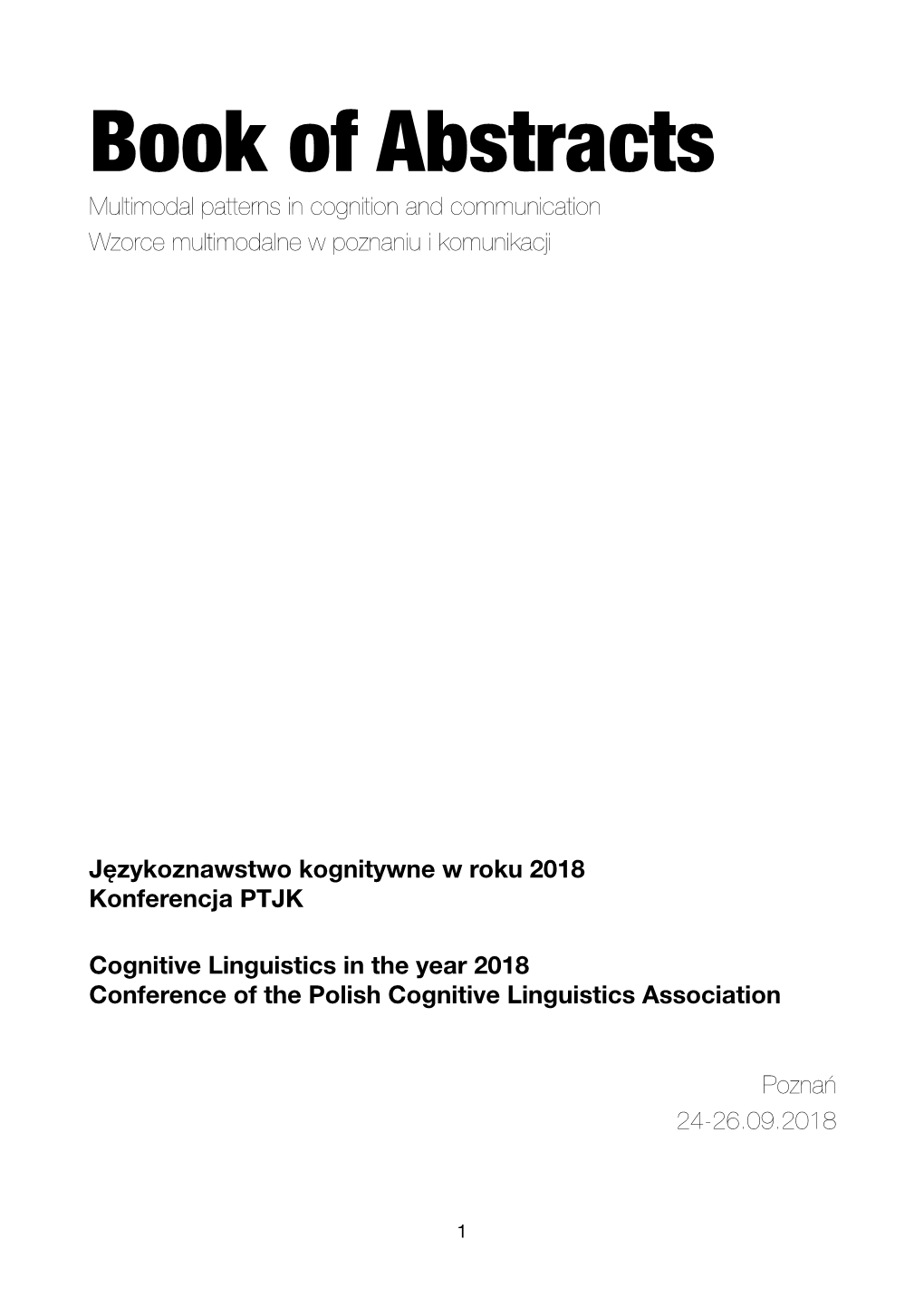 PTJK Book of Abstracts