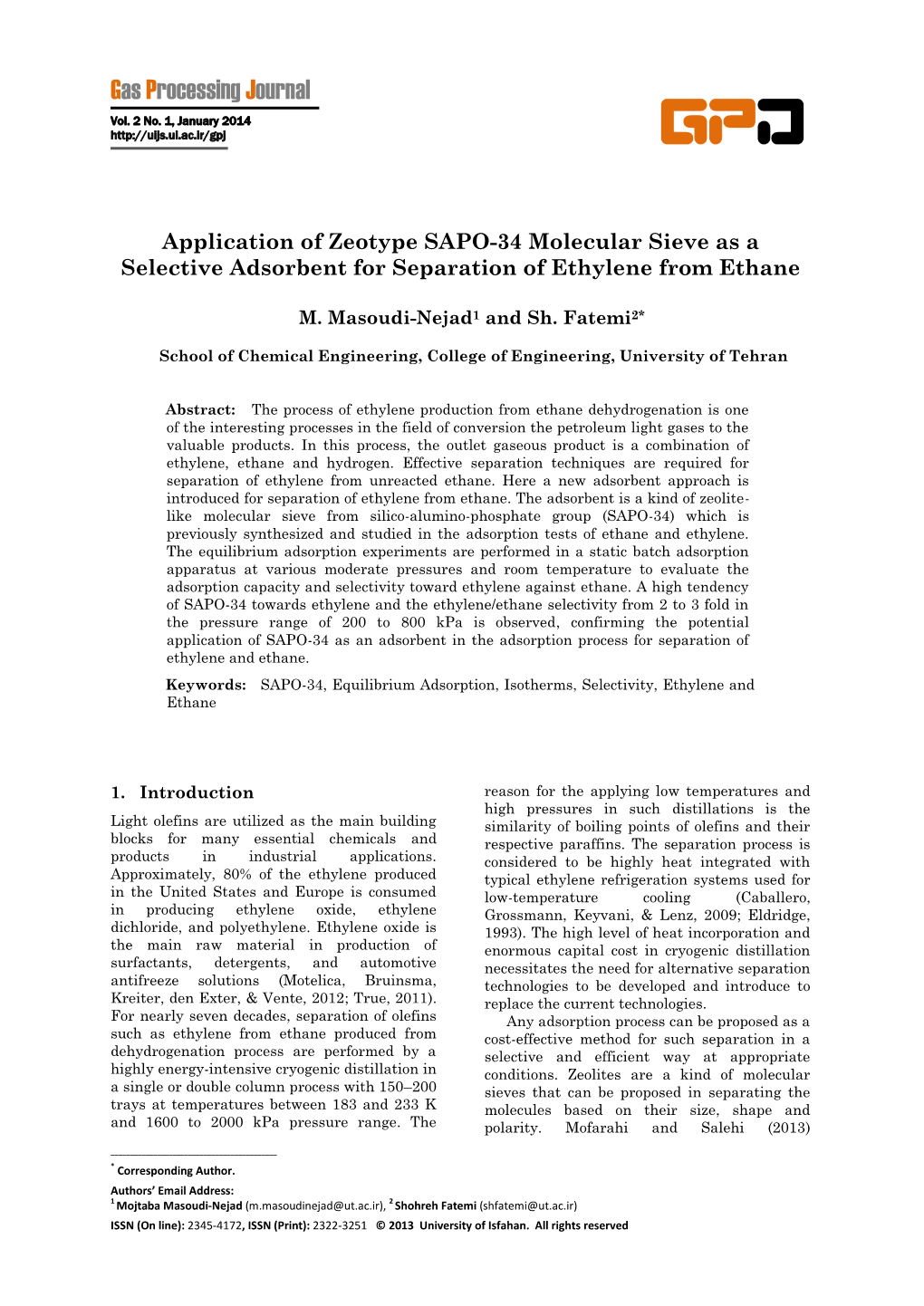 Gasprocessingjournal