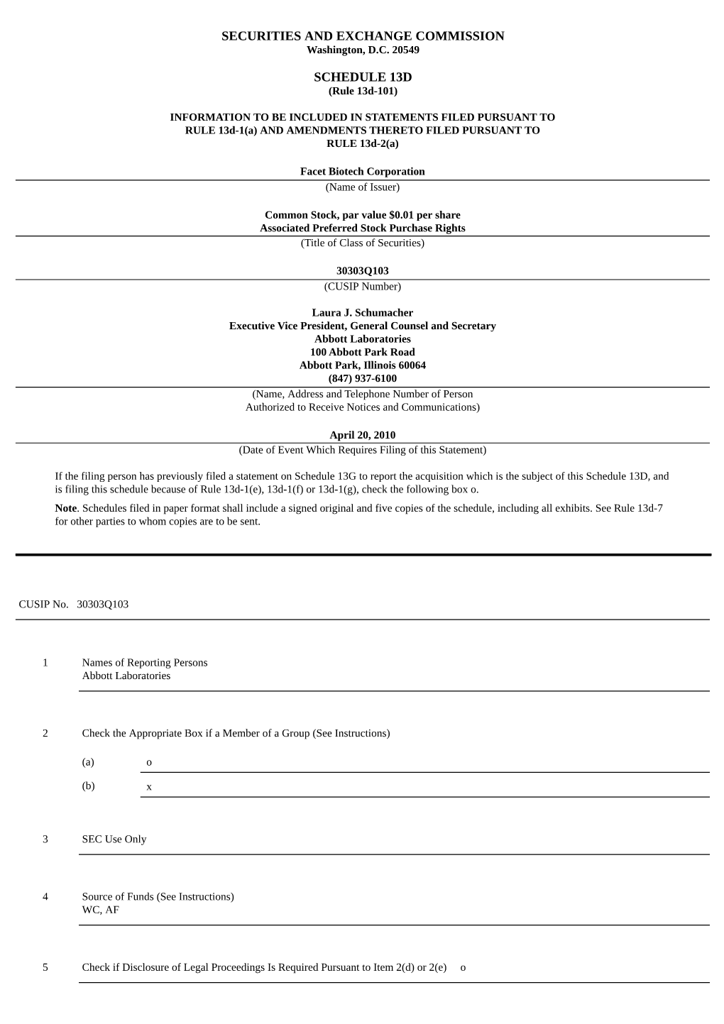 Securities and Exchange Commission Schedule