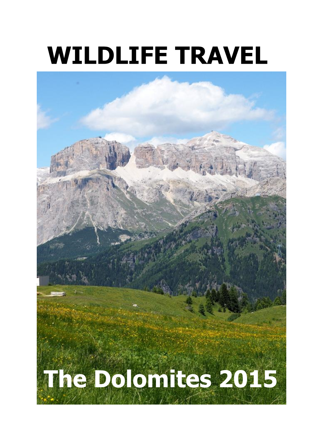 Wildlife Travel the Dolomites 2015