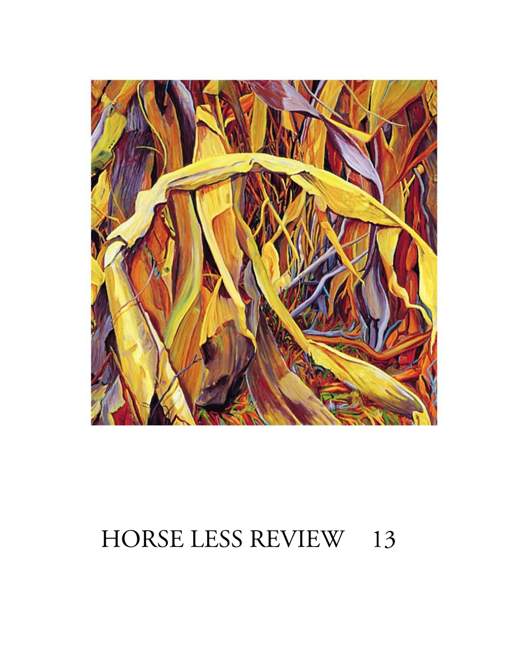 HORSE LESS REVIEW 13 Issue 13, December 2012