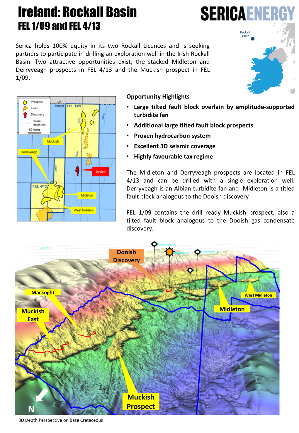 Ireland: Rockall Basin FEL 1/09 and FEL 4/13