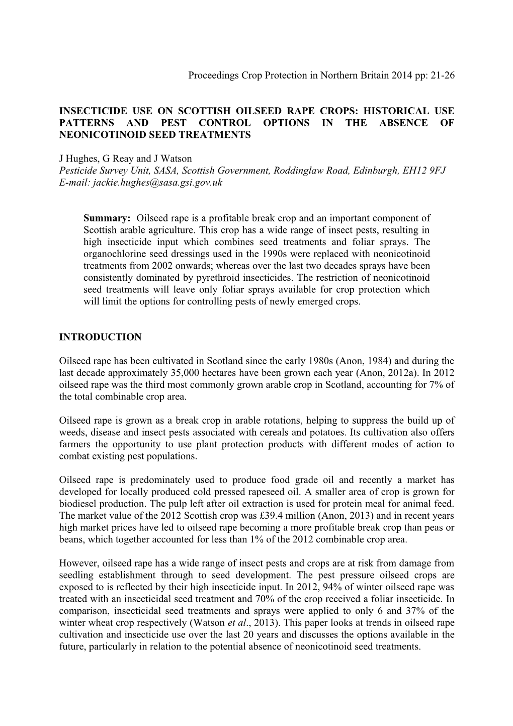 Proceedings Crop Protection in Northern Britain 2010