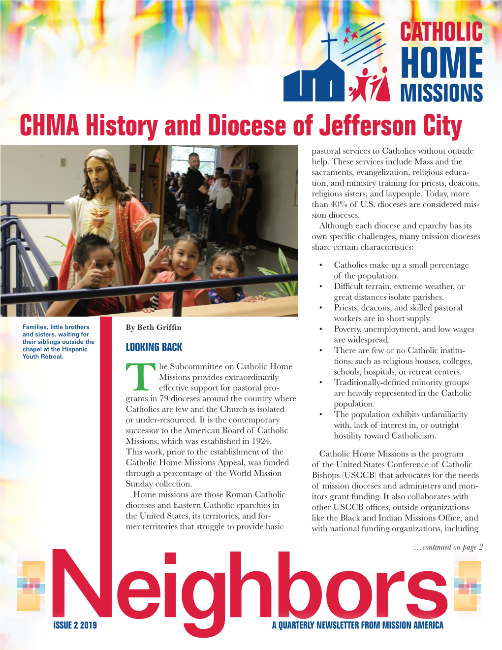 CHMA History and Diocese of Jefferson City Pastoral Services to Catholics Without Outside Help