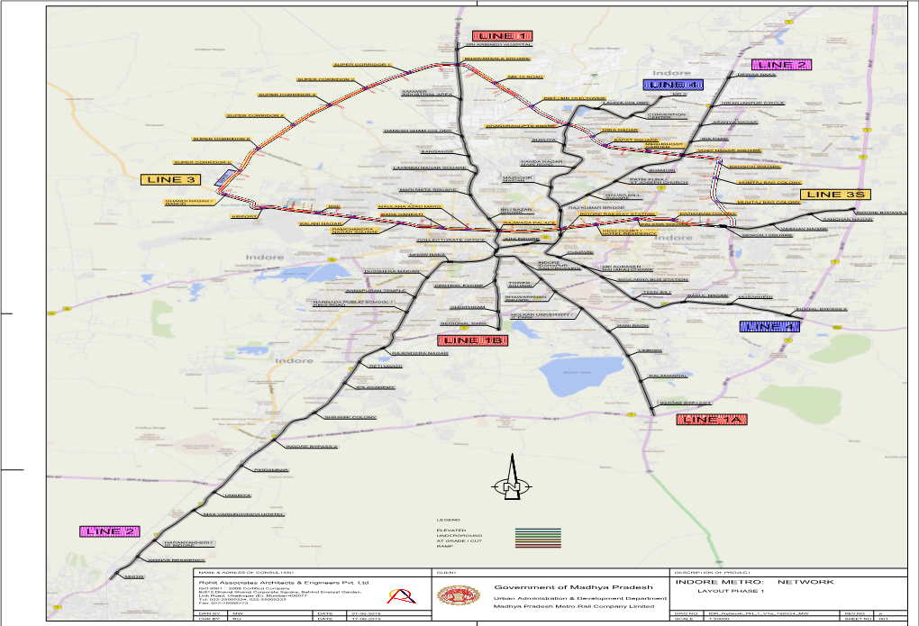 Route Map for Indore Metro