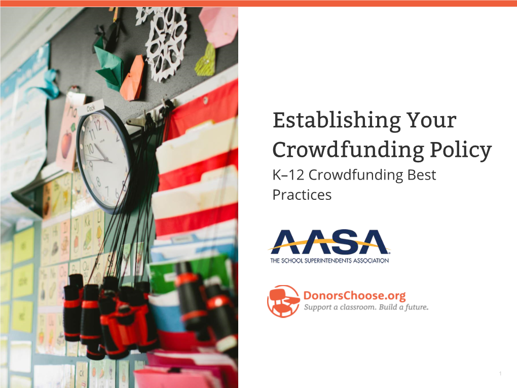 Establishing Your Crowdfunding Policy Toolkit