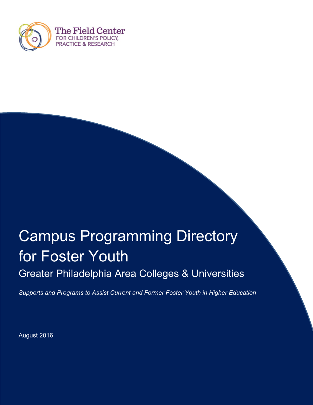 Campus Programming Directory for Foster Youth