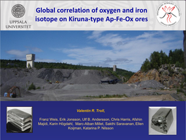 Global Correlation of Oxygen and Iron Isotope on Kiruna-Type Ap-Fe-Ox Ores