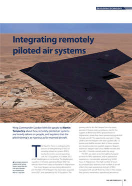 Integrating Remotely Piloted Air Systems