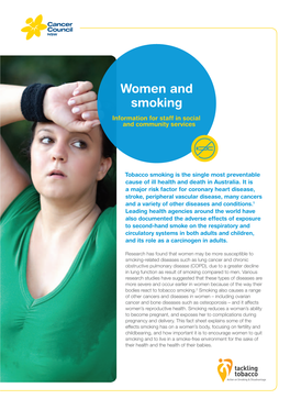 Women and Smoking Information for Staff in Social and Community Services