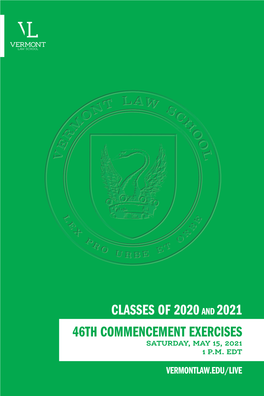 2021 Commencement Program