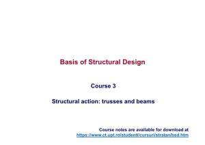 Course 3 Structural Action: Trusses and Beams
