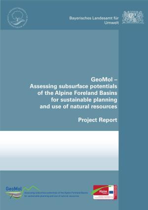 Geomol – Assessing Subsurface Potentials of the Alpine Foreland Basins for Sustainable Planning and Use of Natural Resources Project Report