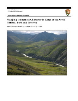 Mapping Wilderness Character in Gates of the Arctic National Park and Preserve