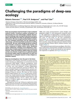 Challenging the Paradigms of Deep-Sea Ecology