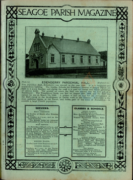 EDENDERRY PAROCHIAL HALL. [.Moffett &■ Co, T He Parochial H All, Edenderry, Was Erected In