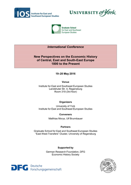 International Conference New Perspectives on the Economic