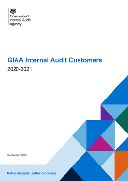 GIAA Internal Audit Customers 2020-2021