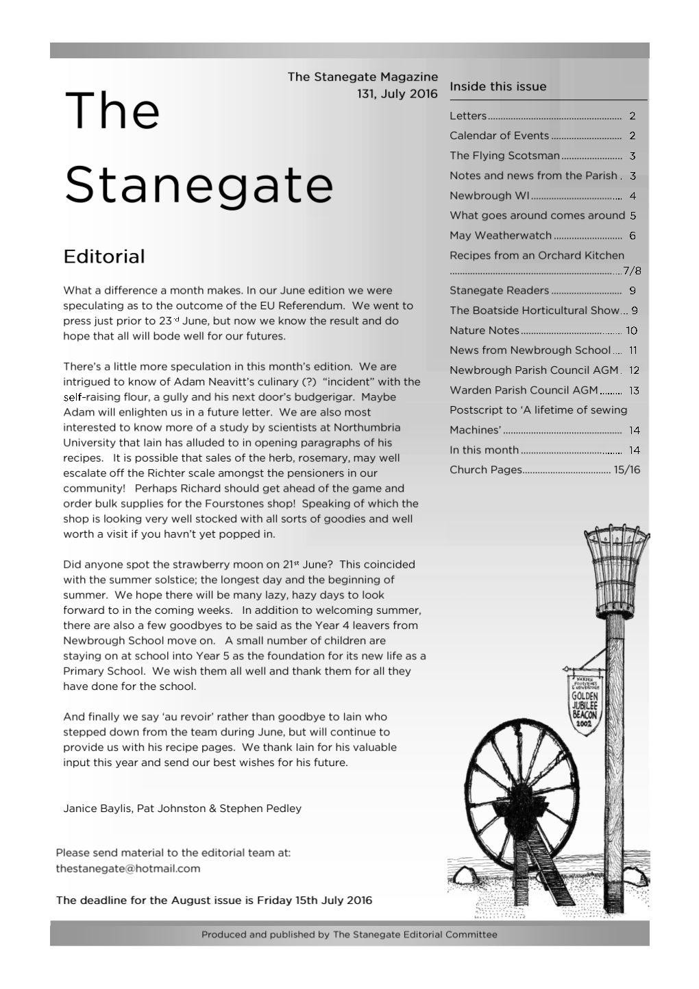 The Stanegate July 2016.Pdf
