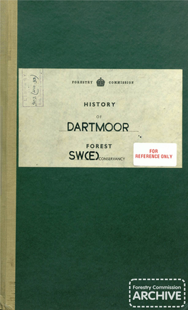 History of Dartmoor Forest 1931-1951. South West